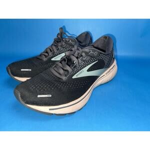 Brooks Ghost 15 Women’s Size 8 Black Teal Running Shoes 1203561B026
